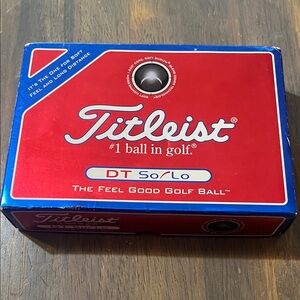 Titleist DT SoLo Red and Blue Golf Ball Box set new